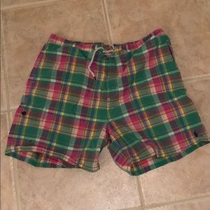 Plaid 3XB Men's Polo swimming trunks/shorts